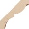 Ekena Millwork 5-inch W x 12-inch D x 12-inch H Valencia Rough Cedar Woodgrain TimberThane Knee Brace, Primed BRCUR05X12X12VALRCPR - alternate 6